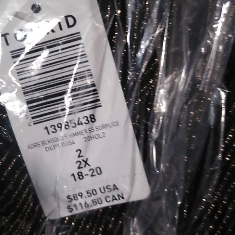 NWT Torrid Black and Gold Jumpsuit - Picture 6 of 7